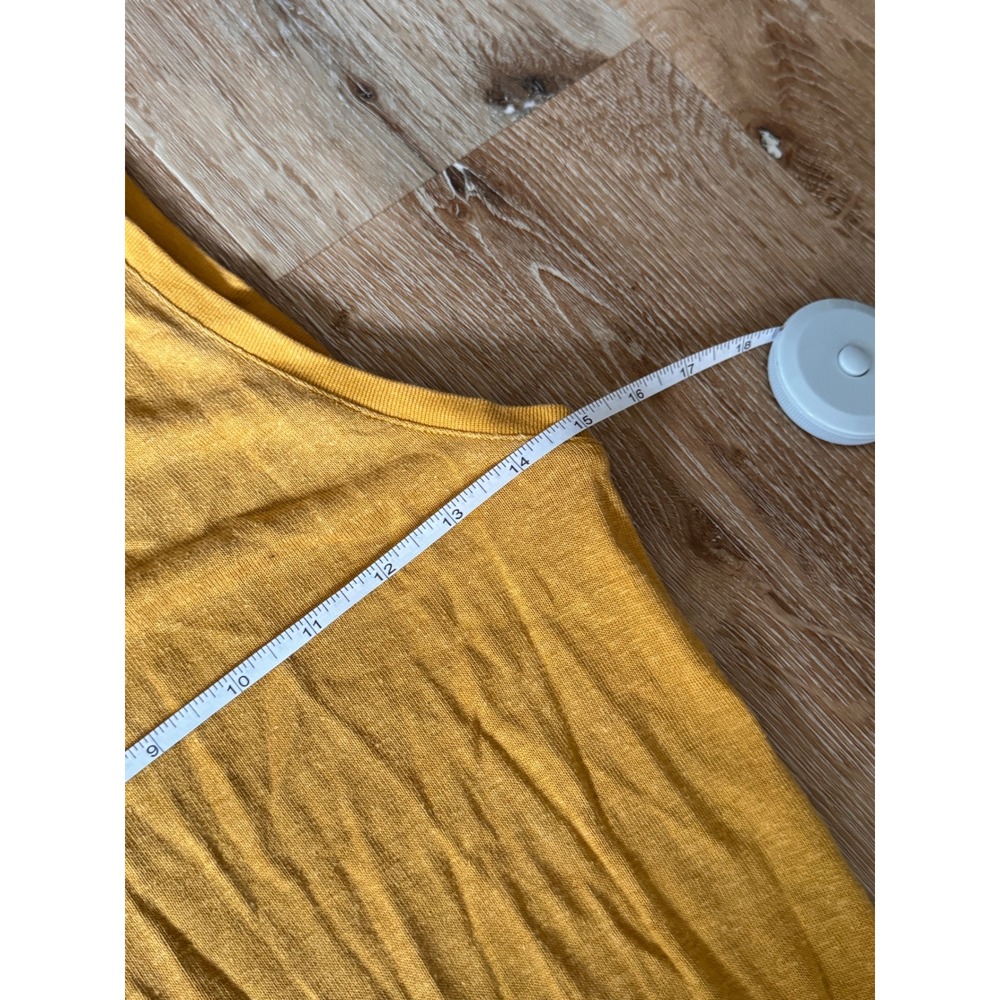 Outerknown Mustard Yellow Sleeveless Crew Neck Maxi Dress Size M/L - Picture 6 of 7